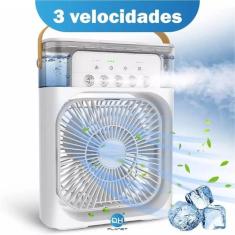 Ventilador Portátil Pulverizador Umidificador Aromatizador De Ar Porta