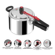 Panela de Pressão Clock Alumínio Polido 4,5L