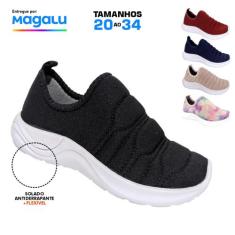 Tênis Infantil Meninos Meninas Para o Dia a Dia sem cadarço de elástic