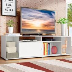Rack para TV até 65 Polegadas Madesa Cancun - Branco, Branco