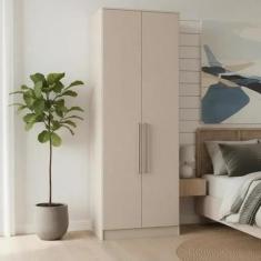 Guarda Roupa Modulado 2 Portas Requinte 100% MDF Cinza/Duna Line - Móv