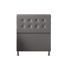 Cabeceira Solteiro 0,90m Atenas Suede Cinza Dal Poz Estofados