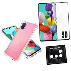 Kit Capa Antishock + Película 9D Nano Blindada + Película Câmera Compatível Samsung Galaxy A51