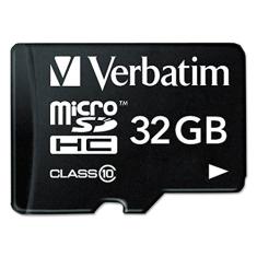2RG8780 – Cartão MicroSDHC Verbatim 32 GB (Classe 10) W Adaptador