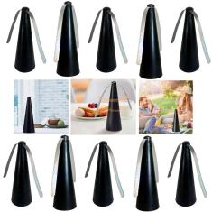 Ventilador Repelente Kit 10 Uni Anti Inseto Afasta Mosca Mosquitos Ar Livre Piquenique Mesa Quintal Jardim Casa