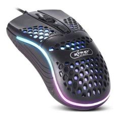 Mouse Gamer Óptico USB LED RGB 1000dpi Knup