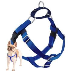 2 Hounds Design Arnês para cães Freedom sem puxão, peitoral ajustável, fácil de caminhar e controle confortável, adequado para cães pequenos, médios e grandes, cores sólidas, feito nos EUA, 1,5 cm,