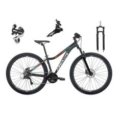 Bicicleta 29 Feminina Absolute Mia 3 Cabos Internos 24v Câmbio Shimano Acera K7 Trava Freio a Disco-Feminino
