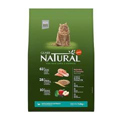 Guabi Natural -Ração Para Gatos Adultos Castrados Salmão e Cevada 7,5 kg