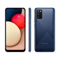 Smartphone Samsung Galaxy A02s 32GB Azul 3GB RAM 6,5" Câm. Tripla + Se