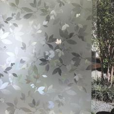 Pelicula Adesiva Eletrostatica 3D para Box de Vidro Folhas Diversas 19