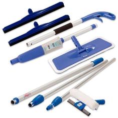 Mop Spray, Rodo Extensor Limpa Vidros, 2 Rodos Borracha Dupla 45 cm - 