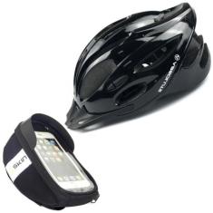 Capacete Bike Ciclismo Tsw Adulto Tamanho Regulável + Porta Celular e 