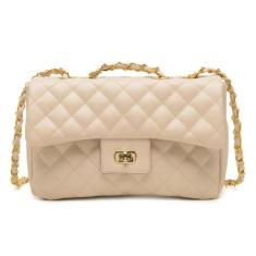 Bolsa Feminina Transversal Napa Floater Manu - Miah Flor, Amêndoa, Úni