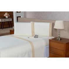 Lençol Para Cama Queen 40cm 4 pçs Ponto Palito 200 fios 100% algodão -