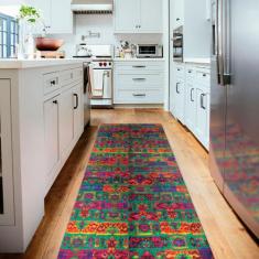 Tapete Passadeira de Cozinha Shai Antiderrapante-Vermelho-60x200 - Sty