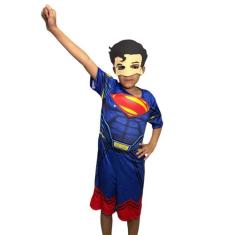 Fantasia Infantil Com Enchimento  SUPERMAN - Compra Certa, GG 7  A 8 A