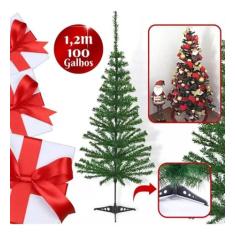 Arvore De Natal Pinheiro Canadense 100 Galhos 1,20cm - BR