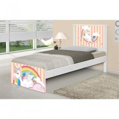 Cama Solteiro Unicórnio Meigo Com Colchão