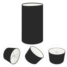 Cúpula Abajur Cilíndrica Cp-7002 ø13x30cm Preto