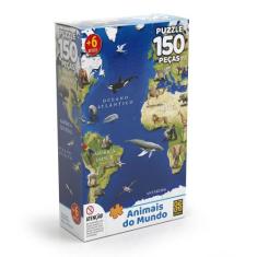 Quebra-cabeça 150 peças Animais do Mundo - Grow