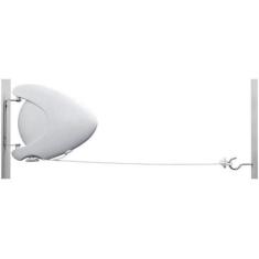 Varal De Parede Retrátil para fixar Branco 15M Ordene