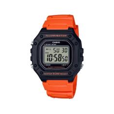 Relógio Casio Digital Esportivo Masculino Laranja W-218H-4B2VDF