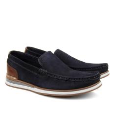 Mocassim Couro Democrata Flow Masculino-Masculino