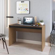 Escrivaninha Mesa Escritório Mesa Gamer B23 120cm Mel E Preto - Emovel