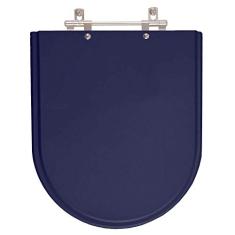 Assento Sanitário Poliéster Jasmim Azul para vaso Fiori