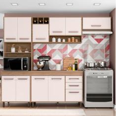 Cozinha Compacta 4 peças Balcão com Tampo Barcelona Poliman Móveis