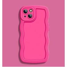 Capa de telefone com ondas encaracoladas para Huawei Nova 9 10 SE para Honor 8X 9X 10i 20 30 30i 50 60 70 80 Pro Capa de silicone com proteção de lente, rosa, para Honor 80 Pro