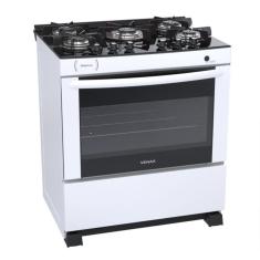 Fogao 5 Bocas Venax Delplus Vitreo Bl Branco Gas Glp
