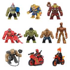 Boneco Super Big Herois Hulk Thanos Batman Vingadores Bloco De Montar