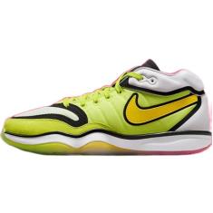 NIKE G.T. Hustle 2 Tênis de basquete masculino DJ9405-102, Branco enxofre cibernético/vívido, 42