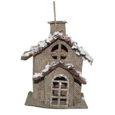 Enfeite De Natal Casinha Natalina Marrom De Natal 14Cm