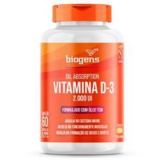 Biogens vitamina d3 2000 ui com tcm 400mg/60 caps 