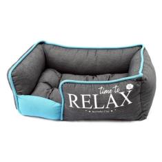 Cama Relax para Cachorro e Gato Pet - Bichinho Chic, Azul, P