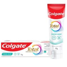 Creme Dental Colgate Total Fresh Mint, Anticárie com Flúor, para um Hálito Fresco e Duradouro, 90g