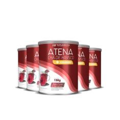 5x atena cha de hibisco + colageno hf suplementos