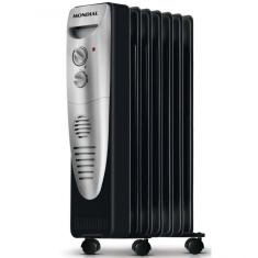 Aquecedor A Óleo Mondial A-06 Preto Com Prata 220V