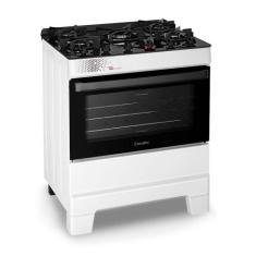 Fogão a Gás Mesa de Vidro Forno 84L Limpa Fácil e Acendimento Automáti