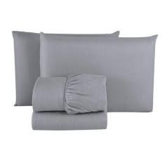 Jogo Lençol Queen Size 4 Peças para Revenda Hotel Pousada Hospital - D