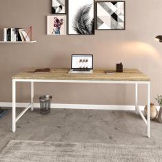 Escrivaninha Mesa Escritório 180cm Estilo Industrial Diretor Active Ye