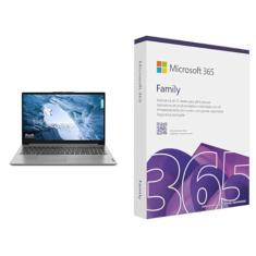 Notebook Lenovo IdeaPad 1 15IRU7 Intel Core i3-1315U 8GB 256GB SSD Windows 11 15.6" - 83QJ0001BO Cloud Grey + Microsoft 365 Family (12 meses) até 6 usuários