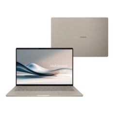 Notebook ASUS Zenbook A14 OLED UX3407QA SNAPDRAGON X1 26 100 32Gb Ram 1TB SSD Windows 11 Home Tela 14 FHD Bege - QD391W