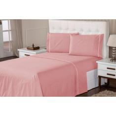 Kit Lençol Casal 4 Peças Algodão 400 Fios Toque Confortavel - Gaby Enx