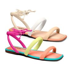 Sandália Rasterinha Feminina Dakota Z9441 Tiras Amarração