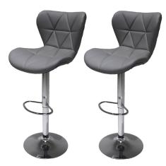 Kit 2 Banquetas Giratórias Formiga Cinza