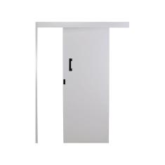 Porta de Correr Madeira 215x90cm Sobrepor Reversível Melamínico MGM Branco